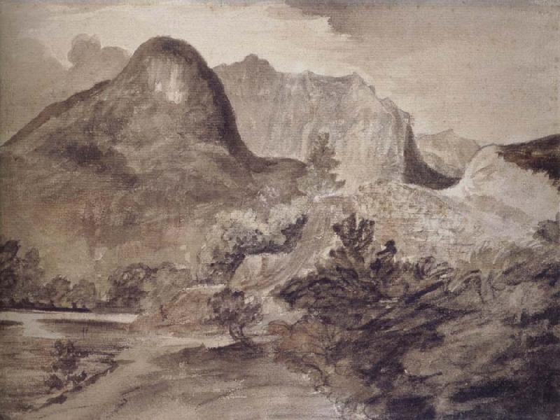 John Constable The Castle Rock,Borrowdale oil painting picture